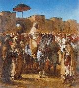 Eugene Delacroix Sultan of Morocco USA oil painting artist